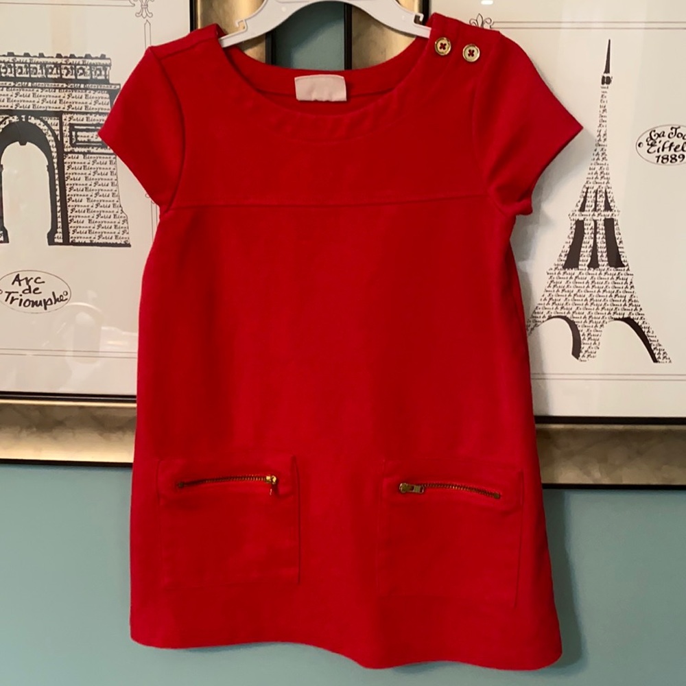 Girls Red holiday dress. Christmas. Size 4